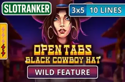 Black Cowboy Hat - Open Tabs